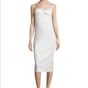 VERONICA BEARD Edelia twist bustier dress